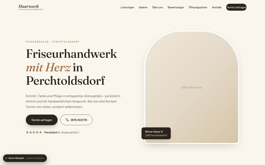 Konzept-Design für einen Friseursalon